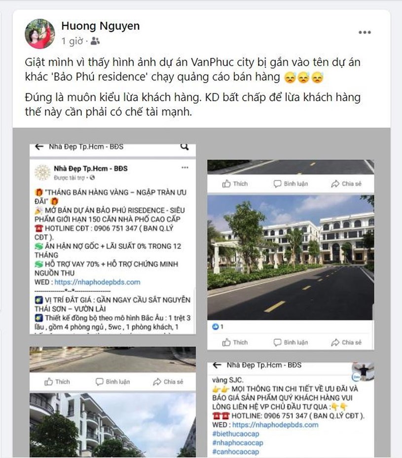 B&#224; chủ Đại Ph&#250;c Land phải than phiền tr&#234;n mạng x&#227; hội v&#236; bị &quot;nh&#225;i logo, ch&#244;m h&#236;nh ảnh&quot; - Ảnh 1