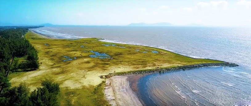 Dự án “Đầu tư mở rộng dự án Khu đô thị du lịch lấn biển Cần Giờ” được đề xuất tại xã Long Hòa và thị trấn Cần Thạnh, dự kiến triển khai trong 11 năm. Ảnh: Huy Phong 