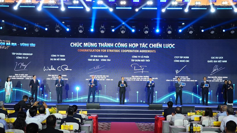 B&agrave; Rịa-Vũng T&agrave;u k&yacute; kết hợp t&aacute;c với Sun Group v&agrave; c&aacute;c đơn vị kh&aacute;c. - Ảnh: T.L.