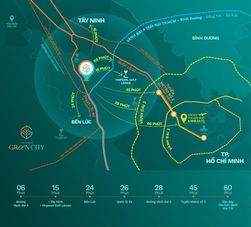 Vinhomes Green City sở hữu vị tr&iacute; chiến lược giữa trung t&acirc;m &ldquo;tam gi&aacute;c kinh tế v&agrave;ng&rdquo; TP.HCM - Long An v&agrave; T&acirc;y Nam Bộ &nbsp;