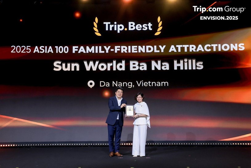 Sun World Ba Na Hills được vinh danh l&agrave; điểm tham quan th&acirc;n thiện với kh&aacute;ch gia đ&igrave;nh