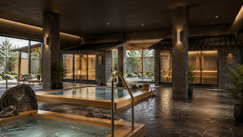 Sun Festo Town l&agrave; tổ hợp cao tầng onsen đầu ti&ecirc;n xuất hiện tại Quảng Ninh. Ảnh minh họa: Sun Property.
