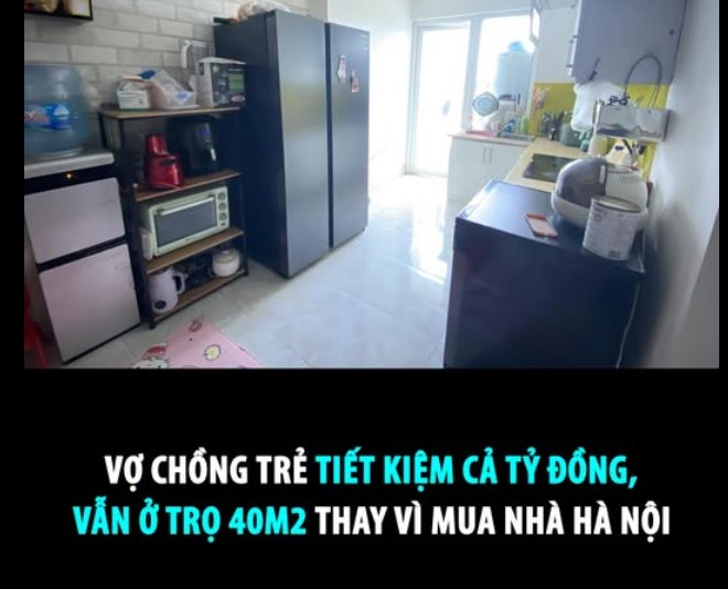 VỢ CHỒNG TRẺ TIẾT KIỆM CẢ TỶ ĐỒNG, VẪN Ở TRỌ 40M2 THAY V&#204; MUA NH&#192; H&#192; NỘI  - Ảnh 1