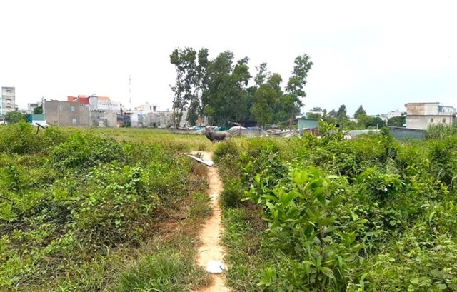 Trong khu vực dự &aacute;n, ngo&agrave;i h&agrave;ng trăm căn nh&agrave; kh&ocirc;ng ph&eacute;p được x&acirc;y dựng, c&ograve;n lại l&agrave; đất trống, cỏ mọc um l&ugrave;m