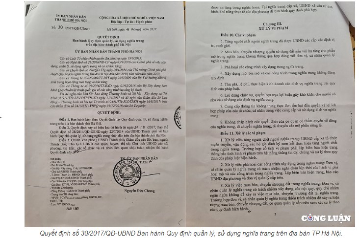 Ngang nhiên “phân lô”, mua bán đất nghĩa trang trái phép tại Hà Nội: Kỳ 1: Mua bán đất nghĩa trang tại Hà Nội– có tiền “mua đâu chẳng được”! - Ảnh 1