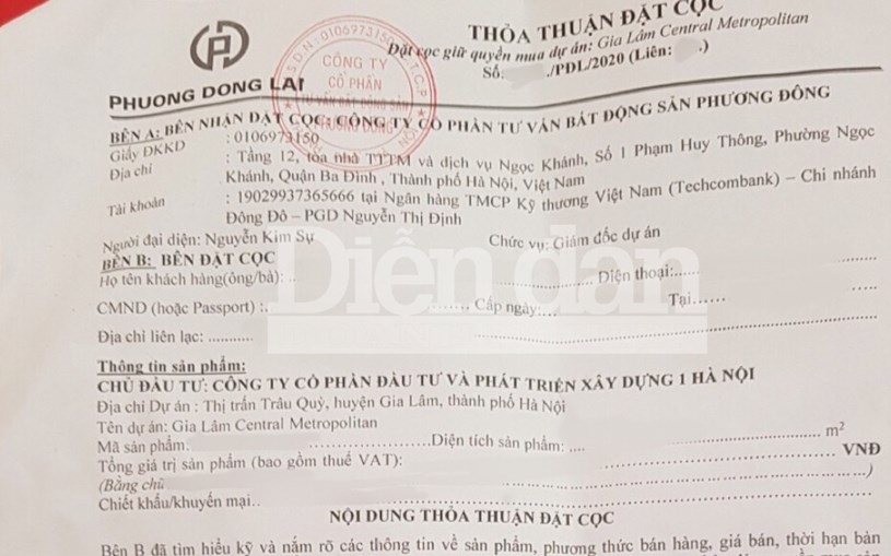 Dự &#225;n Gia L&#226;m Central Metropolitan huy động vốn tr&#225;i ph&#233;p: Kh&#225;ch h&#224;ng c&#243; nguy cơ trắng tay - Ảnh 3