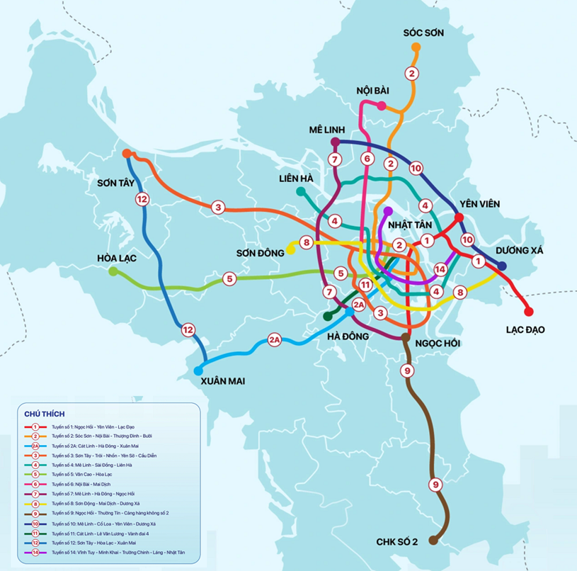Hà Nội khởi công 5 tuyến metro dài hơn 300km: Nhà đầu tư bất động sản nên nhìn thấy điều gì?  - Ảnh 1