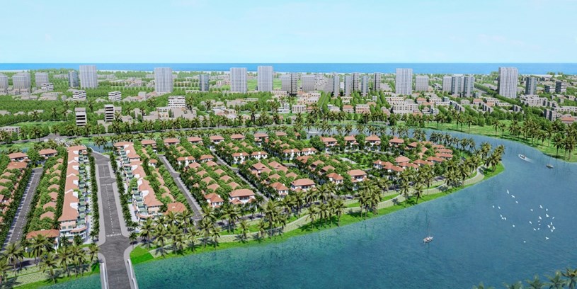 Khu đô thị đảo Sunneva Island giúp nâng tầm không gian sống thành phố biển Đà Nẵng. (Ảnh phối cảnh minh họa)  