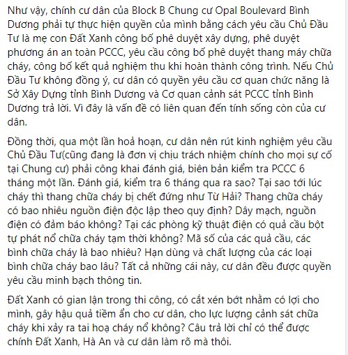 Người mua dự &#225;n Chung cư Opal Boulevard bức x&#250;c đặt c&#226;u hỏi liệu Đất Xanh c&#243; gian lận thi c&#244;ng? - Ảnh 7