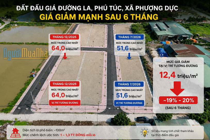 Đất đấu giá giảm 10–15 triệu đồng/m²: Đã đến lúc bắt đáy?  - Ảnh 1