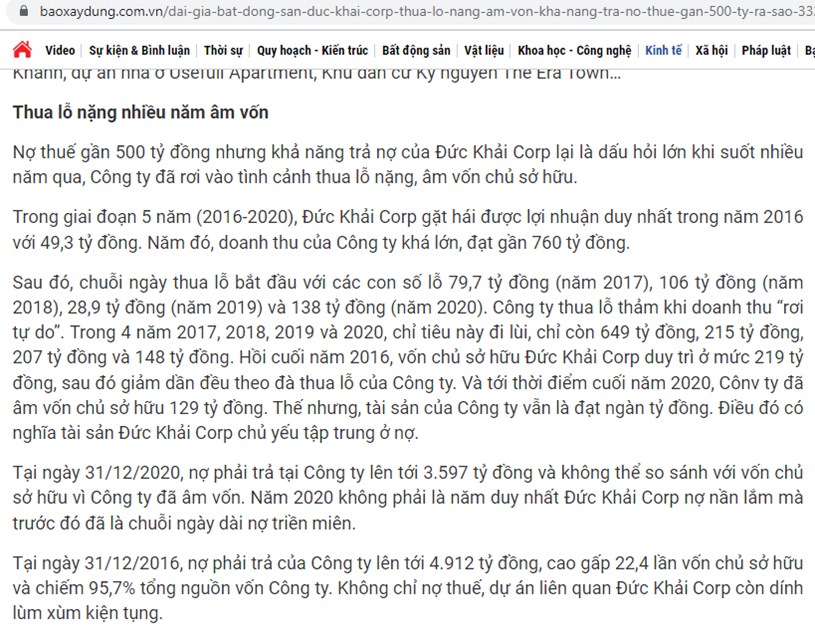 Th&ocirc;ng tin tr&ecirc;n tờ X&acirc;y dựng.