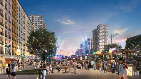 Không khí sôi động trong tương lai tại dự án đại đô thị phức hợp Sun Grand Boulevard  