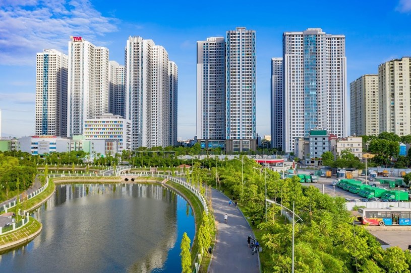 Hình ảnh Khu dân cư GoldMark City Hồ Tùng Mậu một trong những dự án chung cư do TNPM quản lý vận hành  