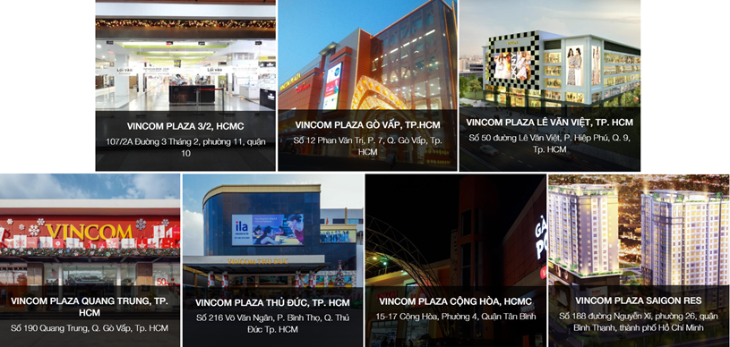 7 TTTM Vincom Plaza tại TP HCM. (Ảnh: vincom.com.vn)