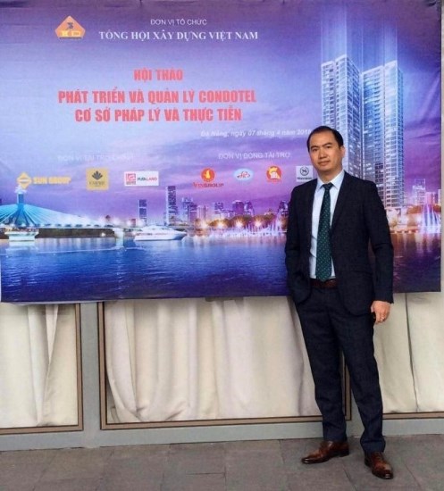 LS Trương Anh Tú bên lề Hội thảo Phát triển và quản lý Condotel - cơ sở pháp lý và thực tiễn tại Đà Nẵng năm 2018.