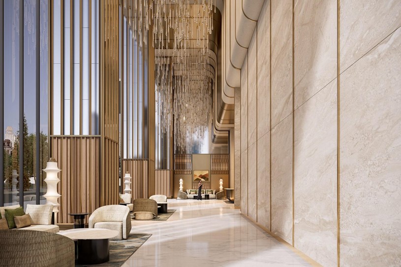 Sun Feliza Suites sở hữu sảnh đ&oacute;n cao tới 14m, lần đầu ti&ecirc;n xuất hiện tại Cầu Giấy. (Ảnh: Sun Property)