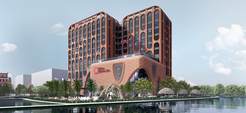 Sự hiện diện của thương hiệu kh&aacute;ch sạn quốc tế Hilton Garden Inn đầu ti&ecirc;n tại Vĩnh Long - Ảnh: T&amp;T Group.