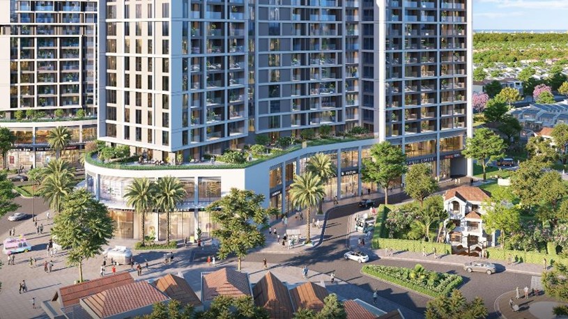 D&ograve;ng sản phẩm shophouse khối đế mang đến d&ograve;ng tiền ổn định khi trực tiếp phục vụ cộng đồng d&acirc;n cư chất lượng cao ngay tại dự &aacute;n. Ảnh: Sun Property.