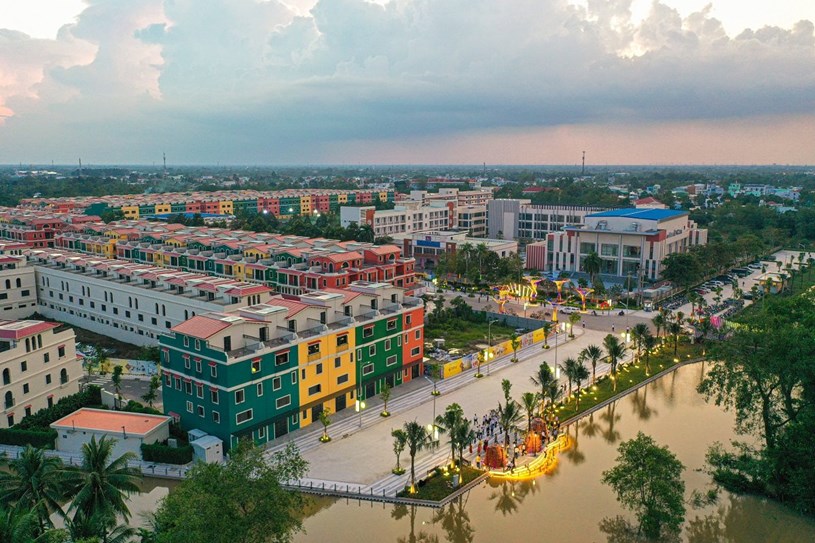 T&amp;T Homes Elite Rivera nh&igrave;n từ tr&ecirc;n cao. (Ảnh: Anh Chiến)