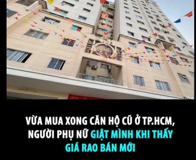 VỪA MUA XONG CĂN HỘ CŨ Ở TP.HCM, NGƯỜI PHỤ NỮ GIẬT M&#204;NH KHI THẤY GI&#193; RAO B&#193;N MỚI  - Ảnh 1