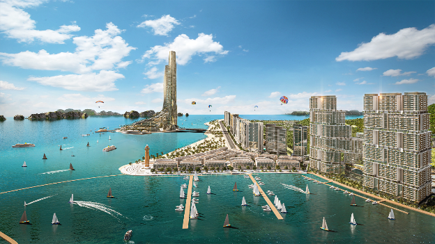 Ảnh phối cảnh Dự &aacute;n C&ocirc;ng vi&ecirc;n Đại dương Hạ Long (Sun Elite City)