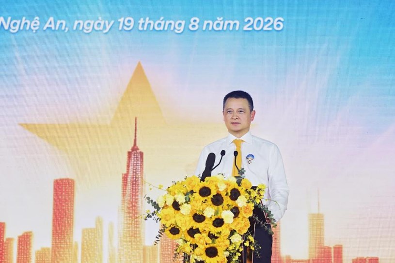 &Ocirc;ng Đặng Minh Trường, Chủ tịch HĐQT Tập đo&agrave;n Sun Group ph&aacute;t biểu. Ảnh: &Aacute;nh Dương.