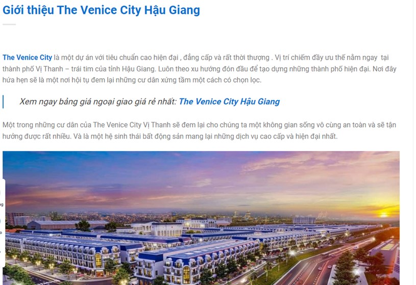 The Venice City: H&#224;nh tr&#236;nh 18 năm với nhiều.....&quot;ch&#244;ng gai&quot; nhưng kết quả vẫn l&#224;....b&#227;i cỏ thả tr&#226;u - Ảnh 1