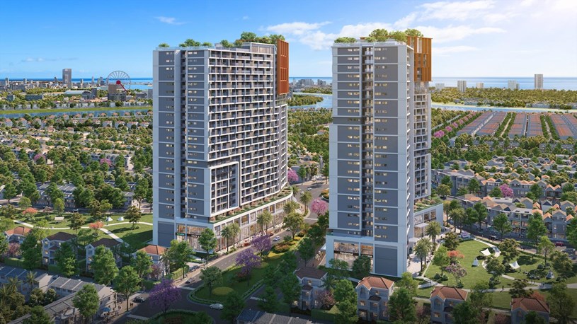 Bộ sưu tập 132 căn penthouse tại Cora Tower, Spana Tower v&agrave; S-Light Tower - những "dinh thự tr&ecirc;n kh&ocirc;ng" d&agrave;nh ri&ecirc;ng cho giới tinh hoa. Ảnh: Sun Property.