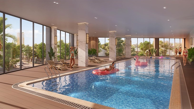 Cư d&acirc;n tận hưởng phong c&aacute;ch sống "resort tại gia" với hệ thống tiện &iacute;ch nội khu. Ảnh: Sun Property.