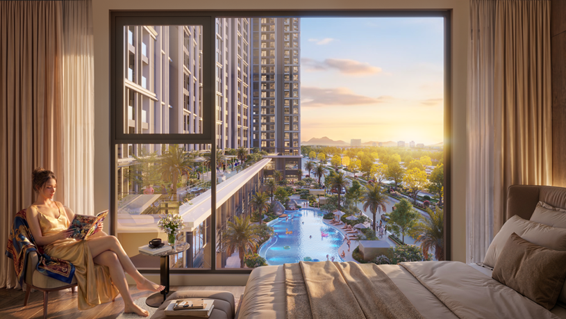 Kh&ocirc;ng gian sống chất lượng cao b&ecirc;n biển (Ảnh phối cảnh dự &aacute;n: Sun Property).&nbsp;