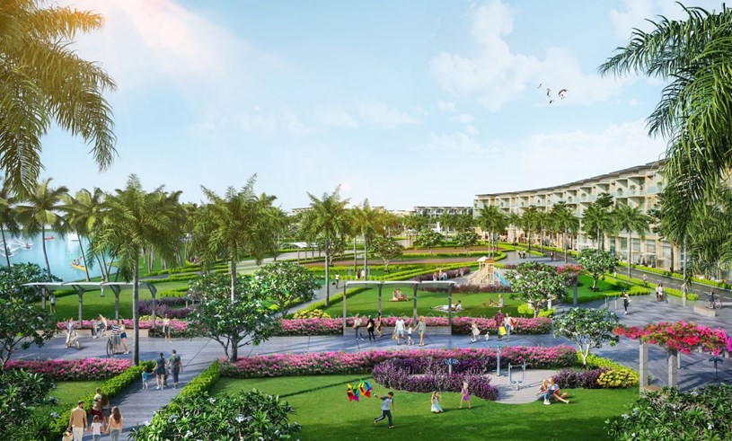 Cư d&acirc;n FourS Tower hưởng trọn hệ tiện &iacute;ch đẳng cấp từ khu đ&ocirc; thị Sun Riverpolis. Ảnh minh họa: Sun Property.