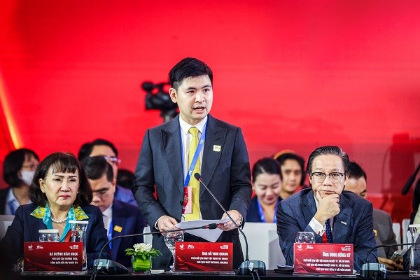 &Ocirc;ng Đỗ Vinh Quang n&ecirc;u nh&oacute;m đề xuất tại Phi&ecirc;n đối thoại cấp cao Diễn đ&agrave;n Kinh tế tư nh&acirc;n Việt Nam 2025. &nbsp;