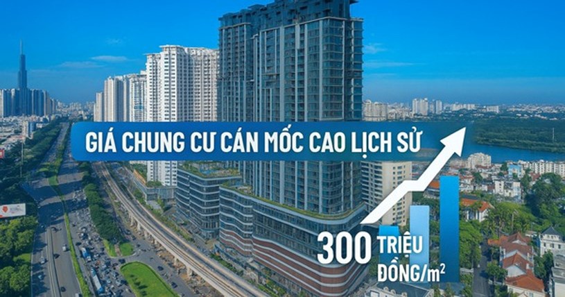 Sốc tận &#243;c: Gi&#225; căn hộ TP.HCM lập đỉnh 300 triệu đồng/m2  - Ảnh 1