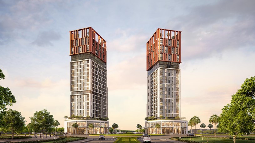 Kiến trúc tòa tháp mang hình tượng 