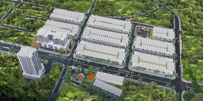 Phối cảnh tổng thể dự &aacute;n Ecotown Ph&uacute; Mỹ (Nguồn: Hodeco)
