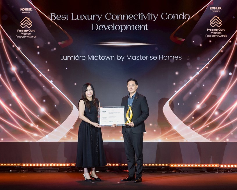 Dự &aacute;n Lumi&egrave;re Midtown tại The Global City (TP. Hồ Ch&iacute; Minh) do Masterise Homes ph&aacute;t triển cũng xuất sắc nhận giải &ldquo;Best Luxury Connectivity Condo Development&rdquo;