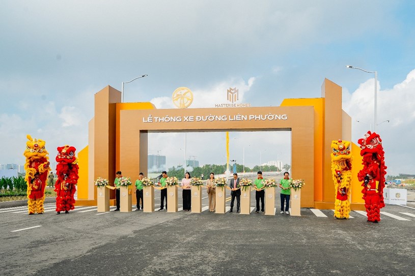 Lễ th&ocirc;ng xe Đường Li&ecirc;n Phường - trục giao th&ocirc;ng huyết mạch tại khu Đ&ocirc;ng TP.HCM &nbsp;