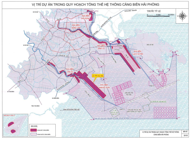 Sơ đồ dự &aacute;n tr&ecirc;n bản đồ.