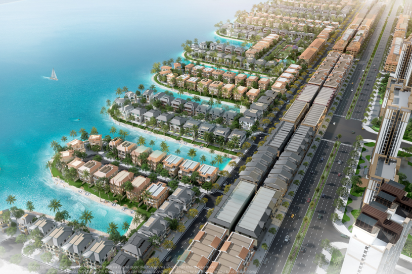 Sản phẩm liền kề tuyến Tương Lai v&agrave; Vịnh Ngọc 48 c&oacute; vị tr&iacute; chiến lược tại l&otilde;i thương mại s&ocirc;i động