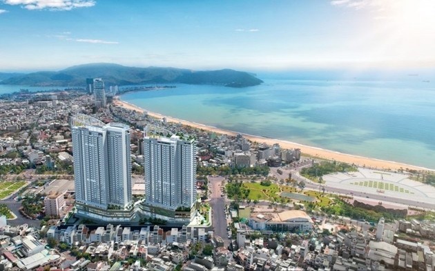 Phối cảnh dự &aacute;n I-Tower Quy Nhơn nay đổi t&ecirc;n th&agrave;nh The Sailling Quy Nhơn. Nguồn ảnh: TL