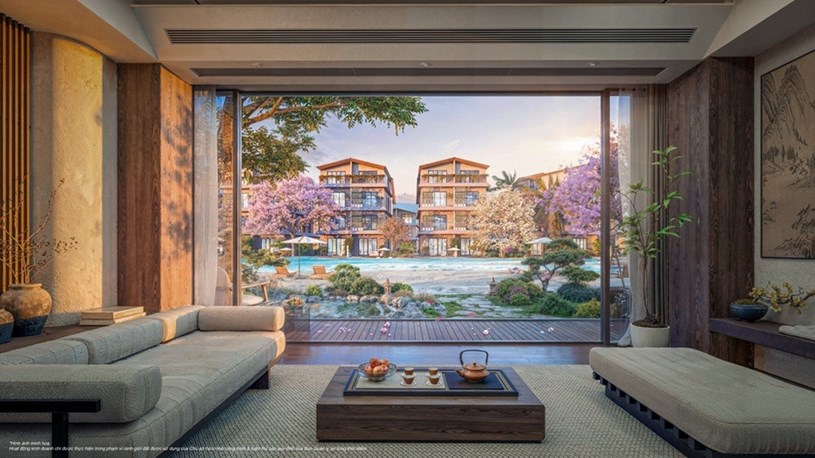 Biệt thự The Komorebi được thiết kế với nhiều khoảng mở, kết nối chặt chẽ c&ugrave;ng thi&ecirc;n nhi&ecirc;n