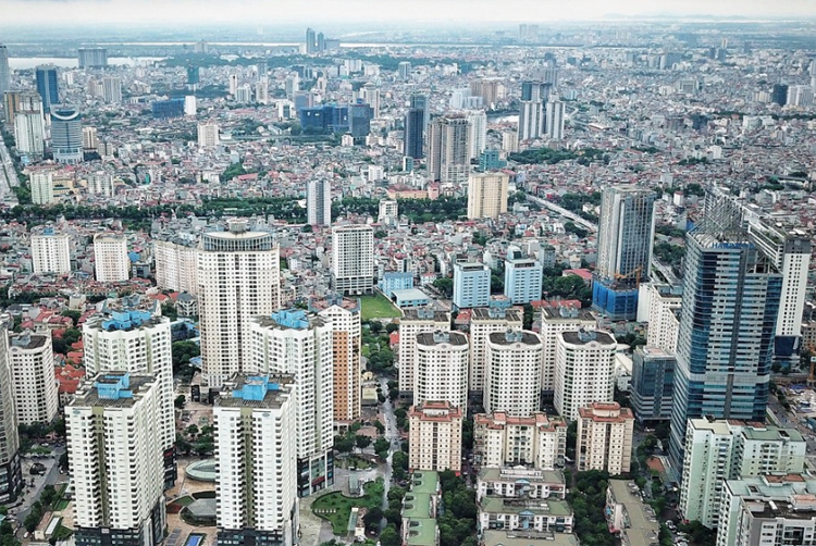Ngày càng nhiều chung cư cao tầng được xây dựng tại Hà Nội. Ảnh: Giang Huy.