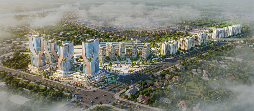 Phối cảnh Tổ hợp đ&ocirc; thị - du lịch - dịch vụ cao cấp kết hợp bến du thuyền v&agrave; logistic quy m&ocirc; 724 ha tại phường T&acirc;y Nam v&agrave; Ph&uacute; An, TP.HCM