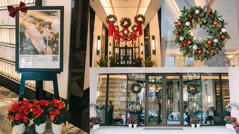 &Aacute;nh v&agrave;ng ấm &aacute;p lan tỏa trong kh&ocirc;ng gian The Ritz-Carlton Residences, Hanoi at The Grand gợi n&ecirc;n cảm gi&aacute;c an l&agrave;nh rất ri&ecirc;ng của m&ugrave;a đ&ocirc;ng H&agrave; Nội.