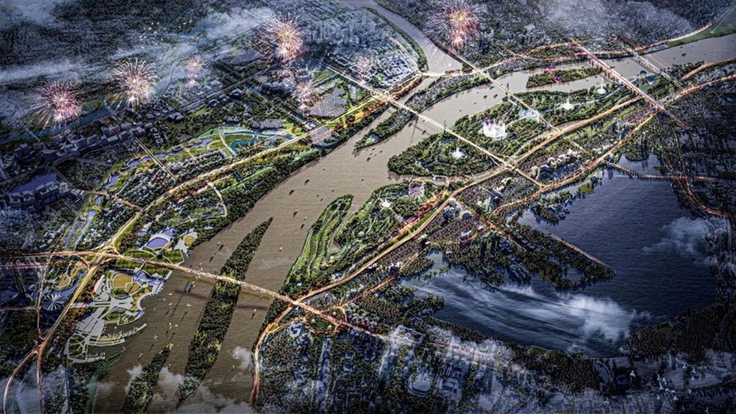 Trục cảnh quan S&ocirc;ng Hồng l&agrave; một trong những dự &aacute;n hạ tầng - đ&ocirc; thị c&oacute; quy m&ocirc; lớn nhất từ trước tới nay của Thủ đ&ocirc;.