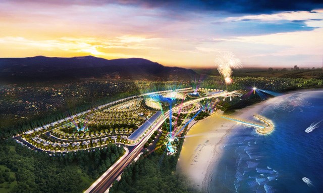 AE Resort Cửa Tùng, Quảng Trị là phức hợp giải trí và nghỉ dưỡng, sở hữu chiều dài mặt biển lên đến 1.2 km, có quy mô hơn 36 ha với tổng vốn đầu tư gần 2,000 tỷ đồng của tập đoàn AE sắp khởi công đầu năm 2019.