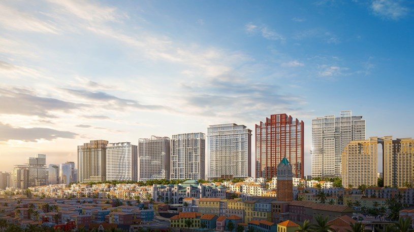 Mỗi t&ograve;a th&aacute;p The Sunset mang một m&agrave;u sắc kiến tr&uacute;c v&agrave; tượng trưng cho &yacute; nghĩa độc đ&aacute;o ri&ecirc;ng. Ảnh: Sun Group