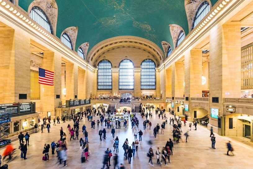 Ga đường sắt rộng nhất tính theo số sân ga - Ga Grand Central Termirnal tại thành phố New York, Mỹ (44 ga)