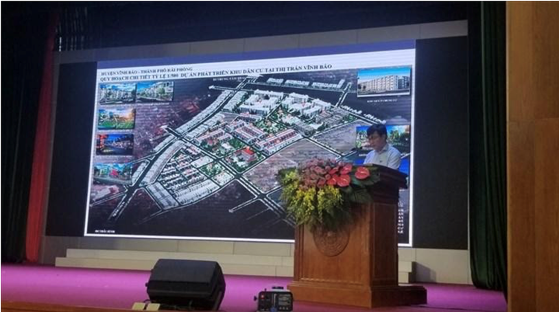 Công bố Quy hoạch chi tiết, tỉ lệ 1/500 Dự án phát triển khu dân cư tại thị trấn Vĩnh Bảo, huyện Vĩnh Bảo ngày 26/4/2019  