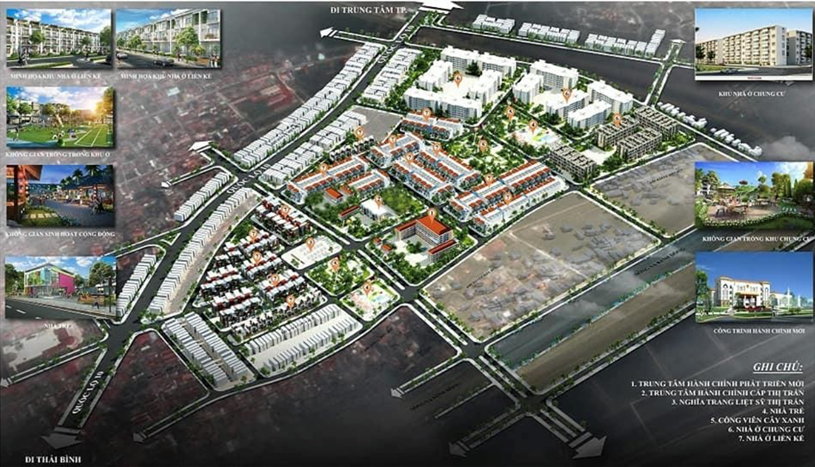Phối cảnh tổng thể Dự án phát triển khu dân cư tại thị trấn Vĩnh Bảo, huyện Vĩnh Bảo, Thành phố Hải Phòng  